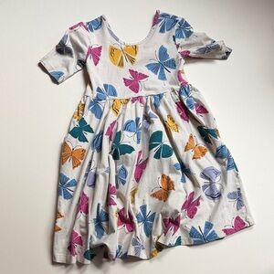 Hanna Andersson Multicolor Butterfly Skater Dress